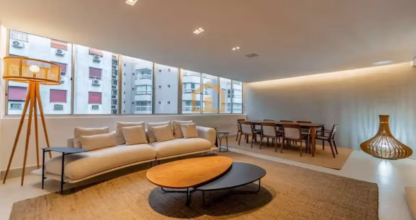 Apartamento alto padrão 3 dormitórios, sendo 3 suítes e 5 banheiros em boqueirão, santos/sp