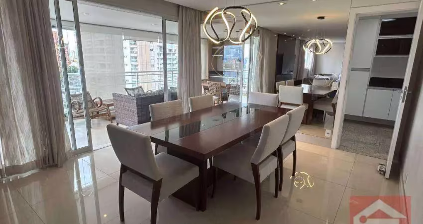 Apartamento com 3 dormitórios para alugar, 178 m² por r$ 14.000/mês - vila gomes cardim - são paulo/sp