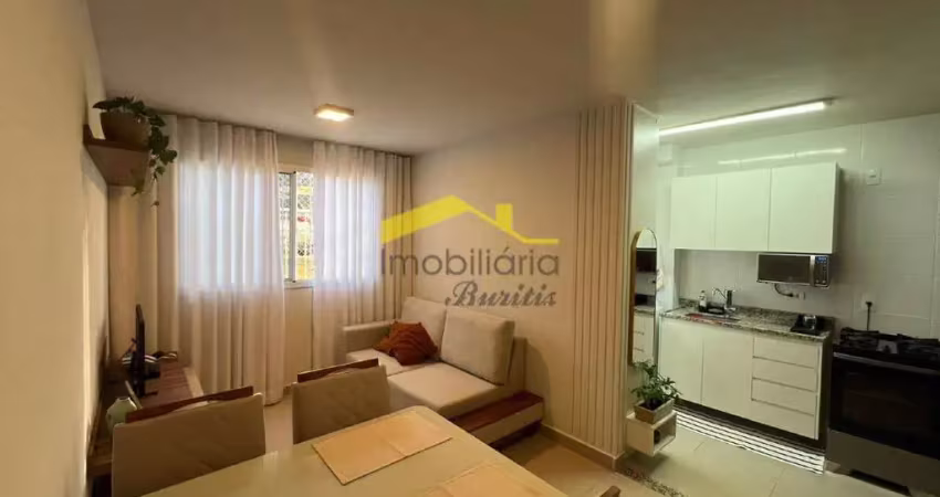 Excelente apartamento de 01 quarto em prédio novo com lazer para aluguel no buritis 2 próximo de todo tipo de comércio