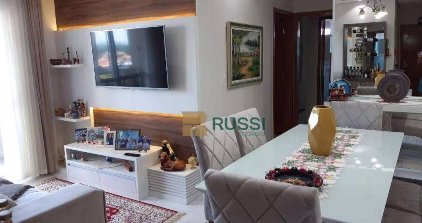 Apartamento mobiliado com 2 dormitórios, 63 m² - venda por R$700.000,00 ou aluguel por R$ 4.400/mês - Parque Industrial - São José dos Campos/SP