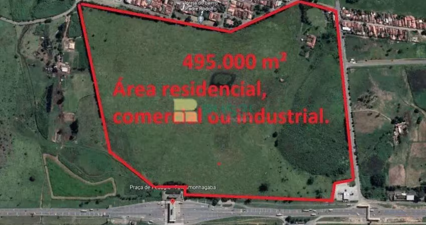 Área à venda, 495000 m² por r$ 42.450.000,00 - jardim padre rodolfo - pindamonhangaba/sp