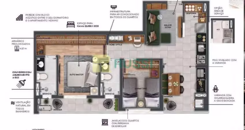 Apartamento com 2 dormitórios, 68 m² - venda por r$ 790.000,00 ou aluguel por r$ 4.509,00/mês - jar