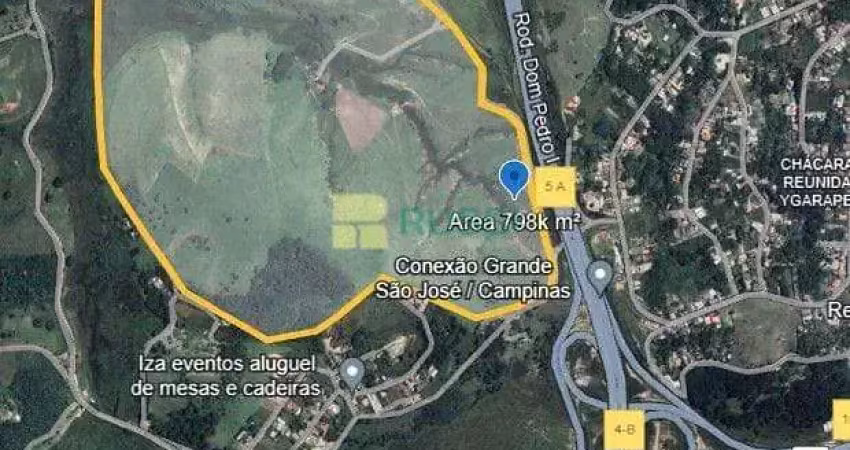 Área à venda, 798000 m² por r$ 20.900.000,00 - parque dos príncipes - jacareí/sp