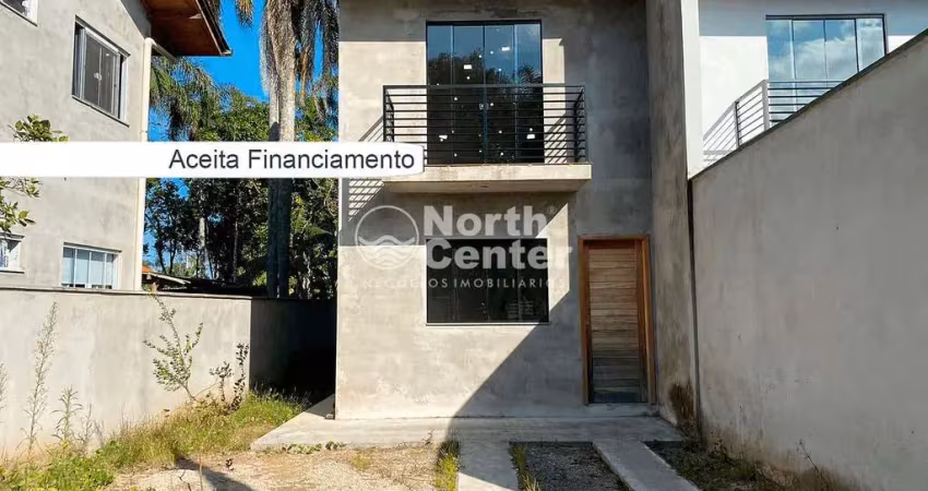 Sobrado geminado em construção à venda com 2 quartos no costeira à 250 m da lagoa, balneário barra