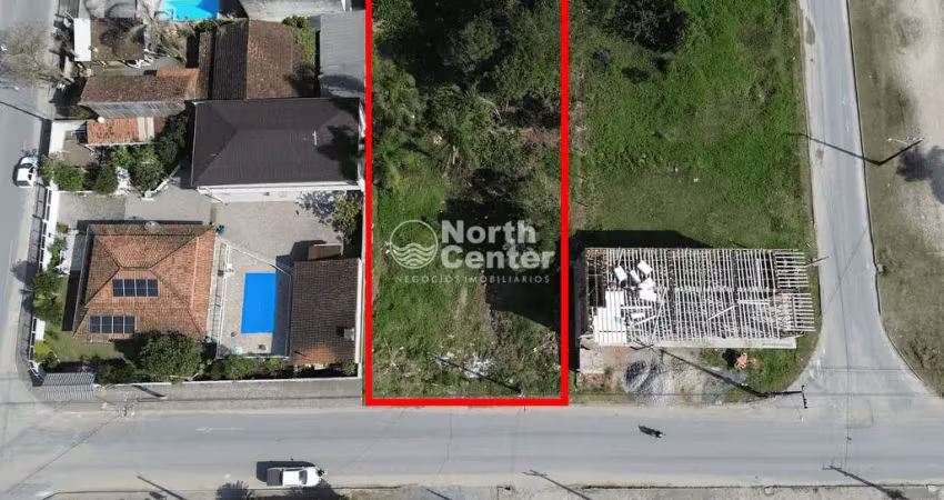 Terreno amplo com  excelente localização à venda, bairro centro, balneário barra do sul, sc