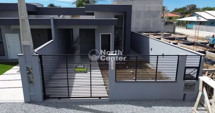 Casa geminada a 330m do mar a venda, bairro salinas, balneário barra do sul, sc