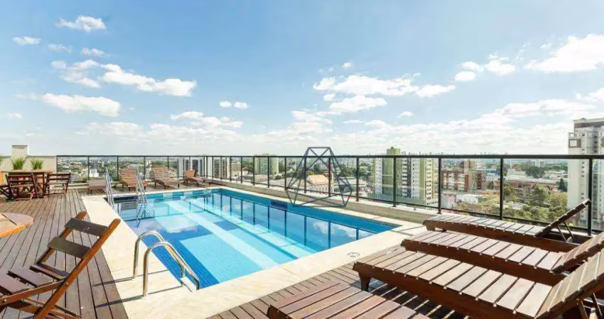 Apartamento com 1 dormitório para alugar, 34 m² por R$ 2.978,23/mês - Portão - Curitiba/PR