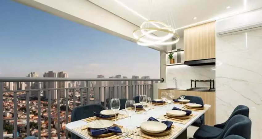 Apartamento para venda em são paulo, quarta parada, 2 dormitórios, 1 suíte, 2 banheiros, 2 vagas