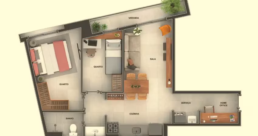 Apartamento de 2 quartos em excelente localização no centro do rio