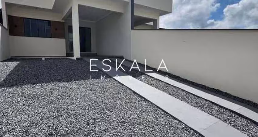 Casa geminada com 02 dormitórios, rio branco - guaramirim