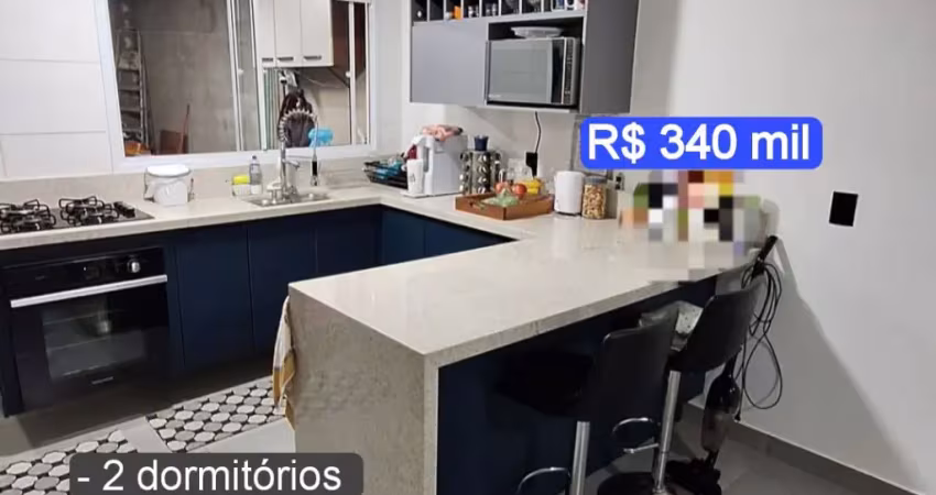 Residencial parque das cerejeiras! lindo sobrado com 2 dormitórios e 2 banheiros!