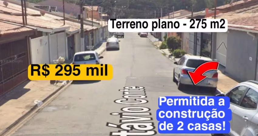 Terreno plano com 275 m2 no jd califórnia (ao lado da santa luzia)