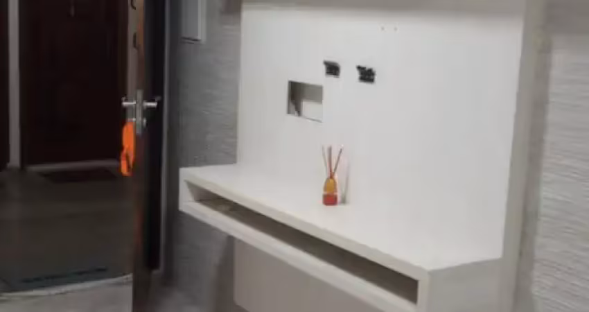 Apartamento planejado, com 2 dormitórios, 1  banheiro e uma vaga de garabem