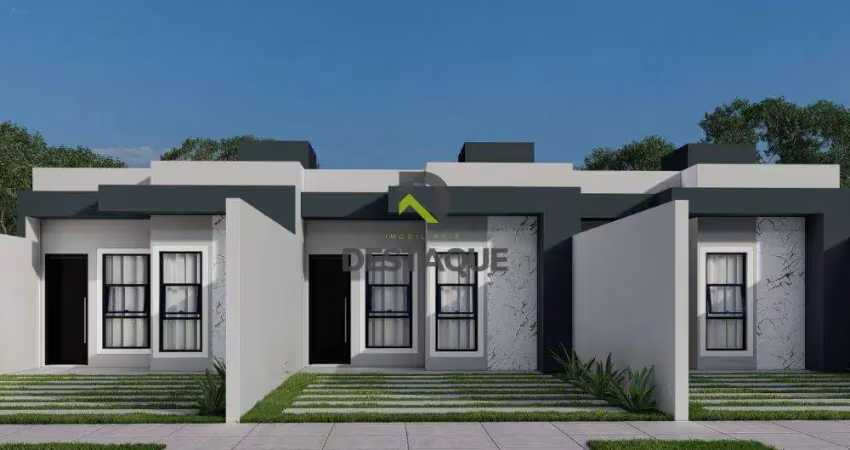 Casa em construção com 2 dormitorios- loteamento madri -