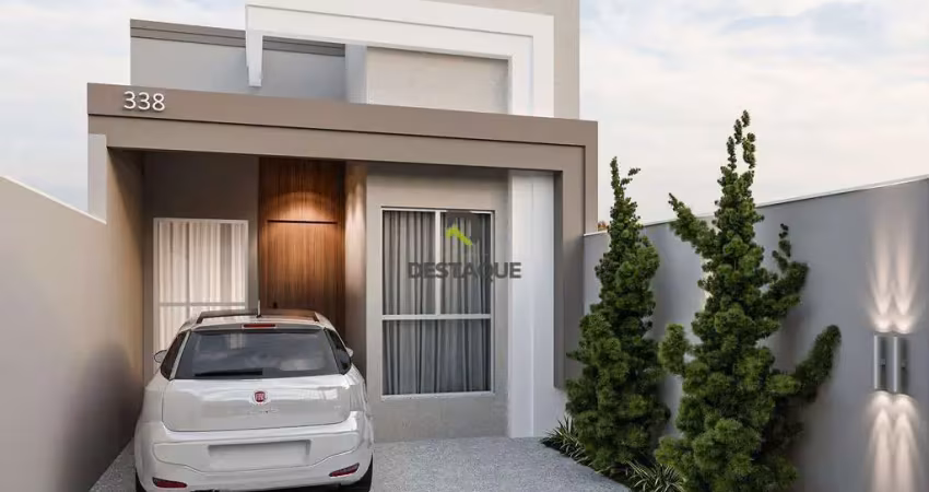 Casa em construção com 1 suite e 2 quatos - loteamento positano-  brasmadeira