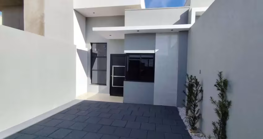 Casa nova com 1 suite e 1 quarto- loteamento positano