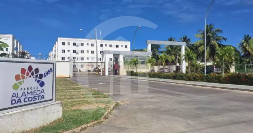 Apartamento 02 quartos, 1 wc social, área de serviço 1 sala e 1 garagem no parque alameda da costa