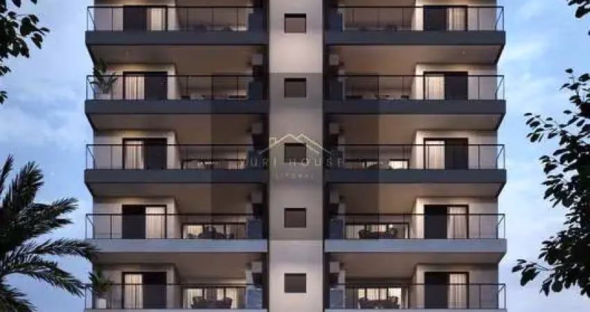 Apartamento à venda em caraguatatuba-sp, bairro sumaré: 1 quarto, 1 suíte, 1 sala, 2 banheiros, 1 vaga, 50,11 m².