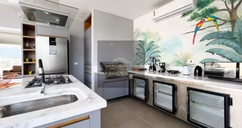 Apartamento cobertura de luxo em ubatuba-sp, bairro itagua, 3 quartos, 2 suítes, 3 salas, 4 banheiros, 3 vagas, 233m².