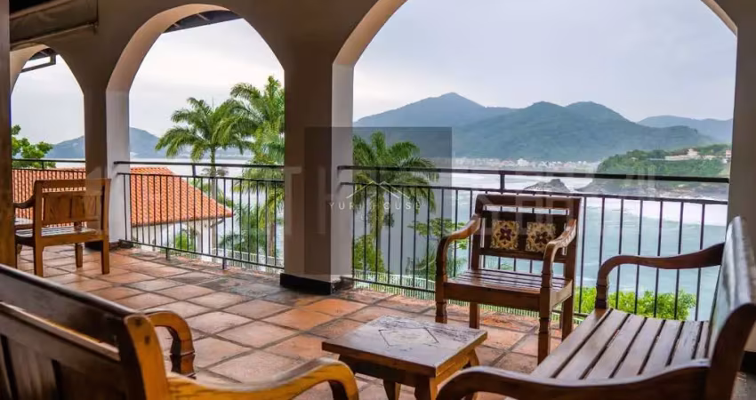 Casa de luxo em condomínio à venda em ubatuba-sp, bairro tenório: 9 quartos, 9 suítes, 3 salas, 11 banheiros, 10 vagas, 1.350m².