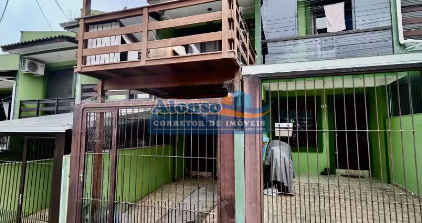 Sobrado individual semi mobiliado com sacada/deck e churrasqueira