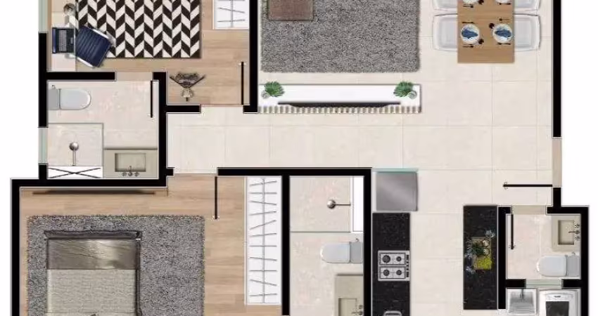 Apartamento com 2 quartos à venda na Rua Batista de Figueiredo, 51, Vila Paris, Belo Horizonte