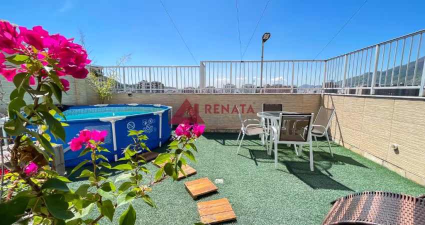 Cobertura duplex para venda possui 192m² com 4 quartos em Grajaú - Rio de Janeiro