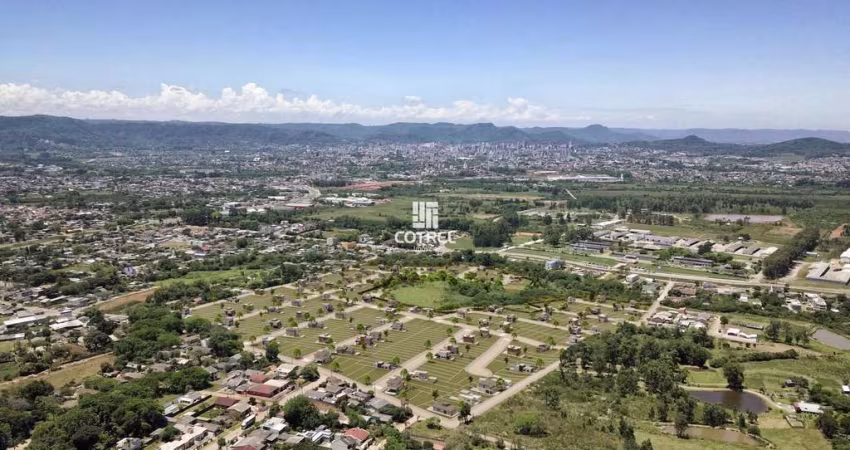 Terreno de esquina com 200,63m² no loteamento Terras de Humaitá