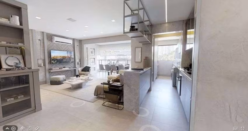Apartamento decorado para venda com 63 metros quadrados com 2 quartos em Marapé - Santos - SP