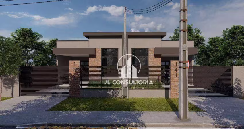 Casa com ótimo padrão de acabamento, três quartos sendo uma suíte