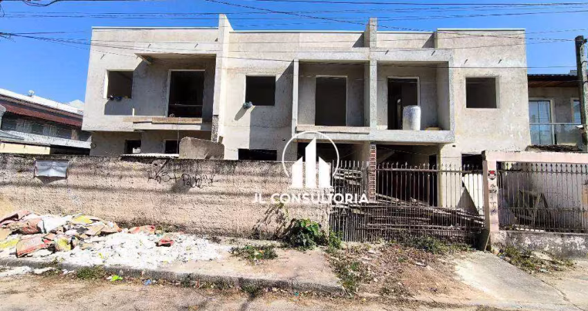 Sobrado com 3 dormitórios à venda, 80 m² por r$ 450.000 - sítio cercado - curitiba/pr