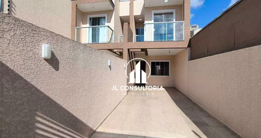 Sobrado com 3 dormitórios à venda, 91 m² por r$ 450.000 - ganchinho - curitiba/pr