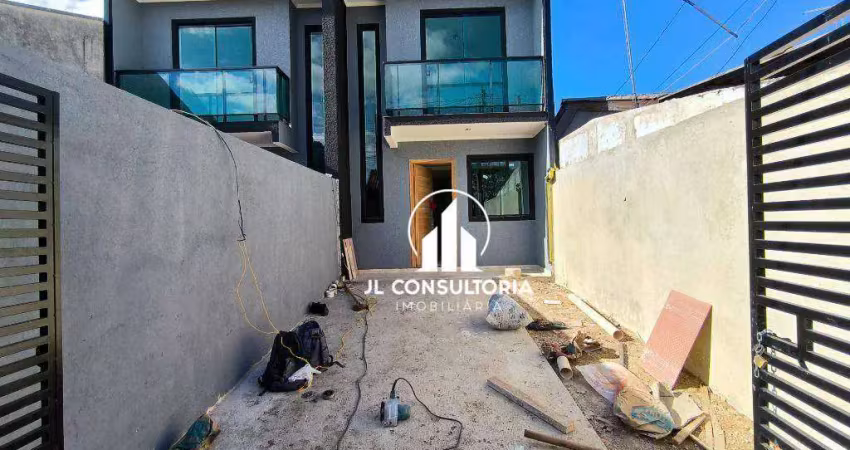 Sobrado com 3 dormitórios à venda, 80 m² por r$ 390.000,00 - tatuquara - curitiba/pr