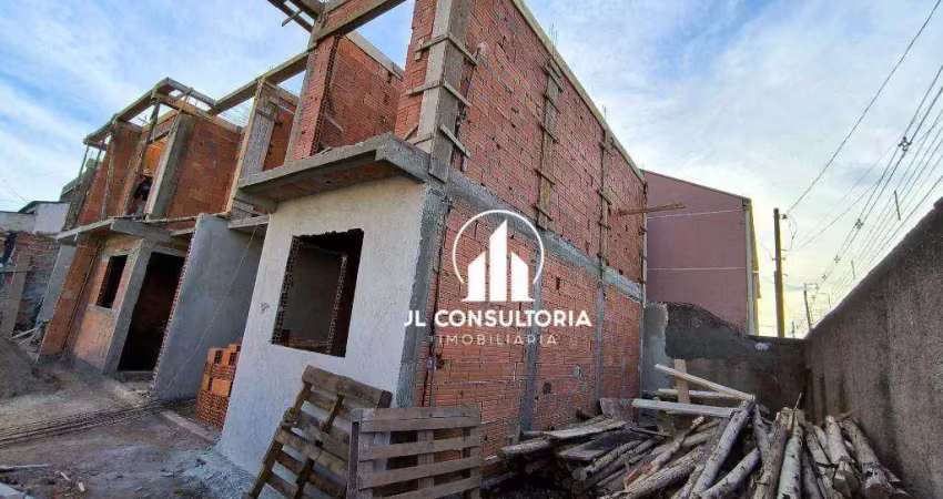 Sobrado com 3 dormitórios à venda, 80 m² por r$ 430.000 - campo de santana - curitiba/pr