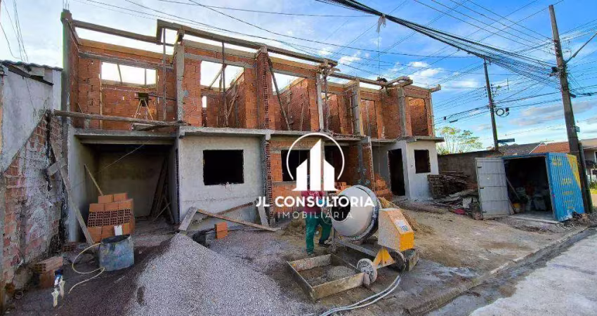 Sobrado com 3 dormitórios à venda, 80 m² por r$ 400.000 - campo de santana - curitiba/pr