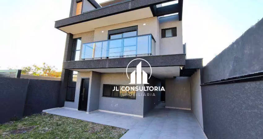 Sobrado com 3 dormitórios à venda, 172 m² por r$ 840.000 - pinheirinho - curitiba/pr
