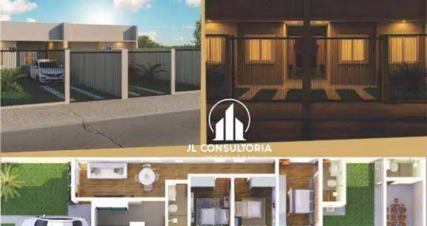 Casa com 3 dormitórios à venda, 70 m² por r$ 550.000 - capela velha - araucária/pr