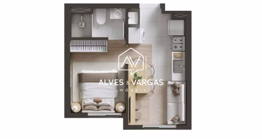 Apartamento com 1 quarto à venda na Avenida República Argentina, 4483, Novo Mundo, Curitiba