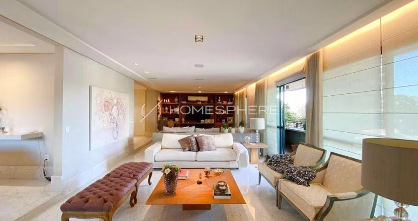 Paragons Garden Alameda dos Guaramomis 134. Apartamento à venda em Moema, fora de rota, 326 m², reformado, varanda, 3 suítes, 3 vagas e lazer
