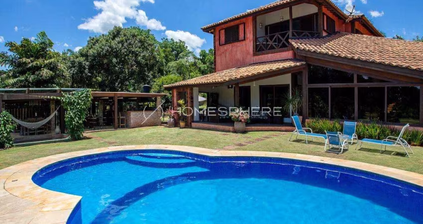 Vila de São Fernando, Cotia - Rua Dona Taísa. Casa à venda, 724m², vista para o campo de golfe, piscina aquecida, espaço gourmet, 4 suítes e 8 vagas