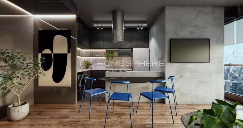 Helbor W Residences São Paulo Rua Funchal, 65 . Apartamento à venda Vila Olímpia, 73m², 2 quartos, sendo 1 suíte, 1 vaga e lazer. Apartamento no contrapiso