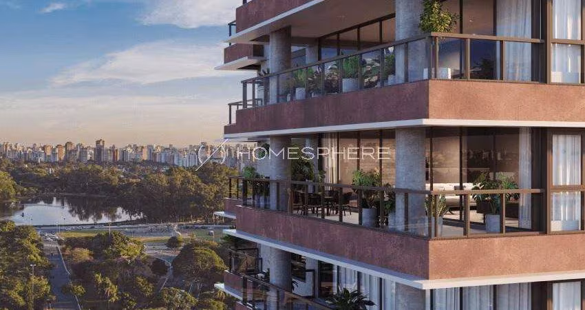 Condomínio Lake Parque Ibirapuera Rua Manoel da Nóbrega, 1474. Apartamento à venda Paraíso, 4 quartos, sendo 4 suítes, 355 m², varanda, 5 vagas e lazer completo no Edifício Lake Parque Ibirapuera - Pa