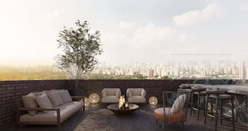 A|G Art AG Residences Rua Alves Guimarães, 201 Pinheiros. Cobertura à venda com Projeto de João Armentano, 722 m², 4 suítes, piscina, área gourmet e 6 vagas. Cobertura no contrapiso com projeto Arment