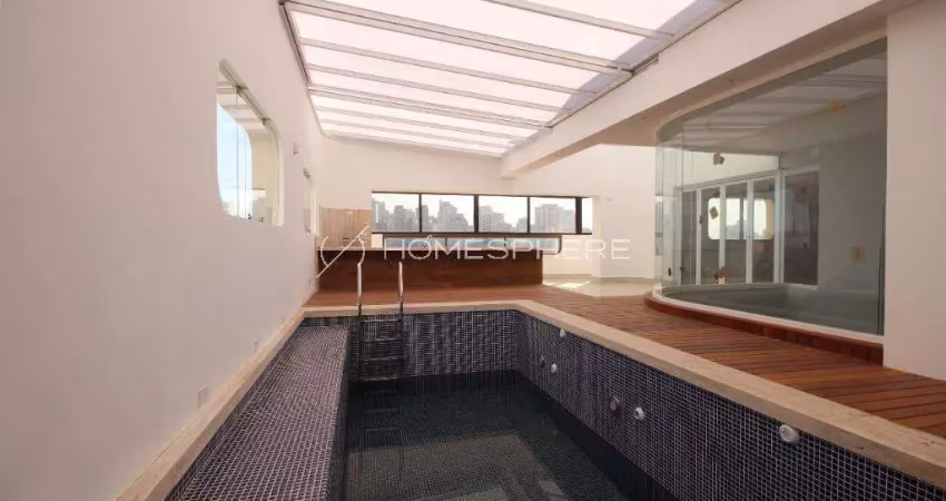 Lara e Mara. Cobertura na Rua Engenheiro Edgar Egídio de Sousa, 303. Cobertura duplex, piscina, sauna, área gourmet, adega, 4 suítes e 4 vagas.