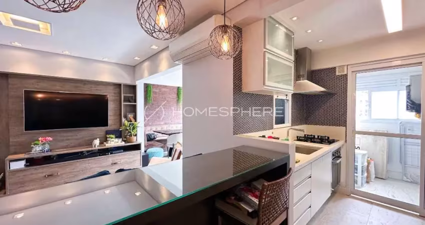 Apartamento novo à venda no brooklin, 80 m², com 2 suítes, 1 vaga.