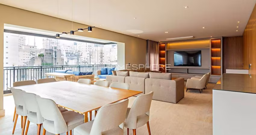 Zabo Edificio Maison Giselle Jardins Rua Peixoto Gomide, 1389. Apartamento à venda no Jardim América, 227 m², 3 suítes, andar alto, reformado e 4 vagas e lazer.