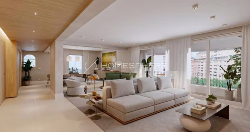 Edificio Santa Margherita R. Bela Cintra, 2271. Apartamento reformado à venda, 270 m², 4 quartos, sendo 3 suítes, reformado, 3 vagas e lazer