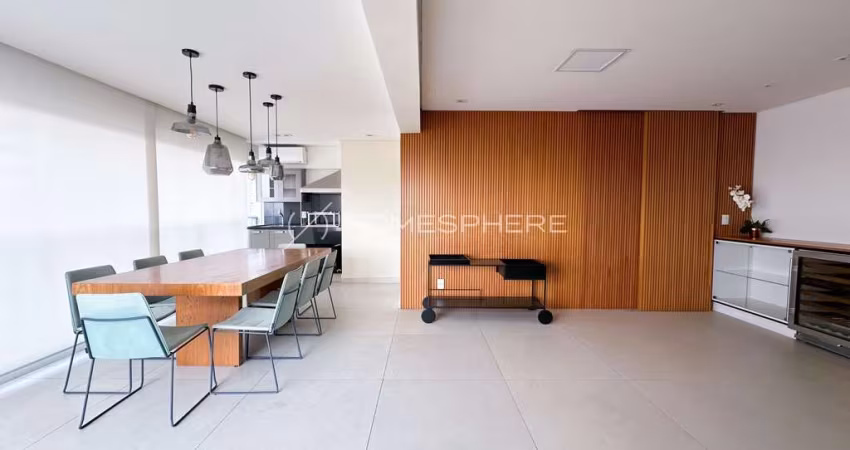 Apartamento impecável para locação Brooklin Novo.
132m2, 3 Suítes, 2 Vagas