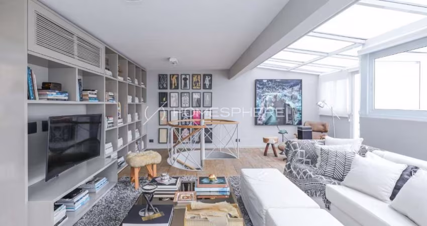 Cobertura à venda no Condomínio Giardino – 190 m², 1 suíte, 2 vagas – Jardim Paulista, São Paulo. Projeto de David Bastos com vista espetacular. Venda porteira fechada.