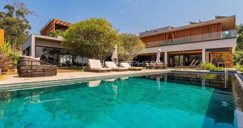 Terras de São José II em Itu. Casa à venda no Condomínio Terras de São José, 6 quartos, sendo 6 suítes, projetos de Pablo Lanza e Simone Meirelles, mobiliada, 887 m², adega, piscina, área gourmet e 4 